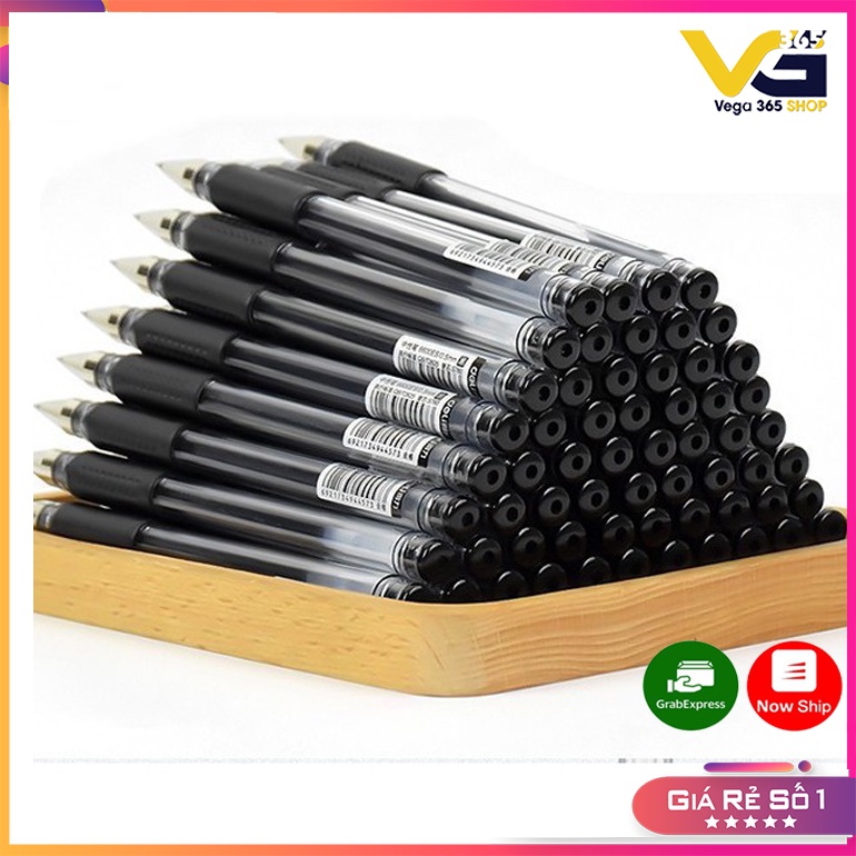 Combo 10 Bút bi nước mực trơn, rõ nét (mực đen/ xanh)