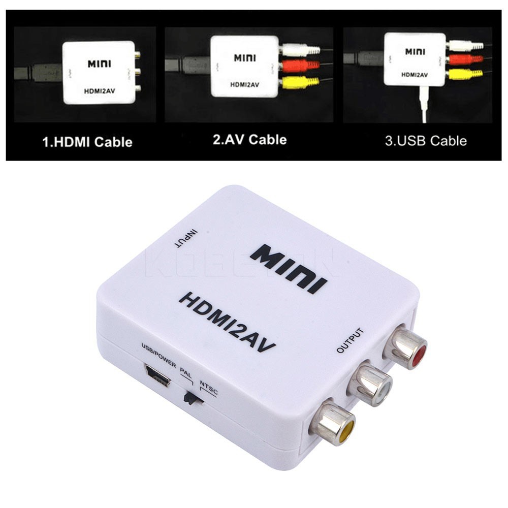 Bộ Chuyển Đổi Hdmi Sang Rca 1080p Hdmi 3rca Cvbs Chuyên Dụng | BigBuy360 - bigbuy360.vn