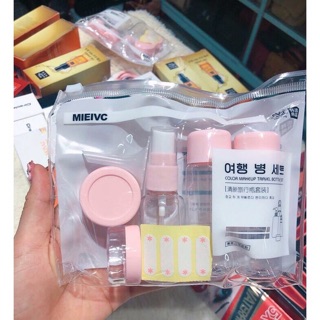 Bộ chiết mỹ phẩm 7 món mini