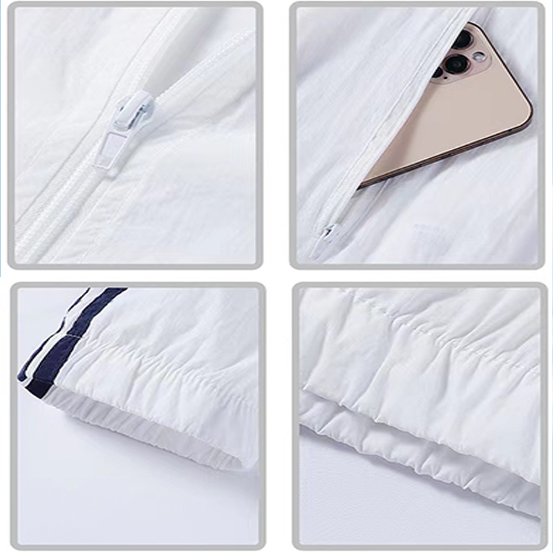 💥7.7 Áo Khoác Thể Thao Chống Tia UV Mềm Mại Có Túi Và Tay Dài Dành Cho Nam Nữ