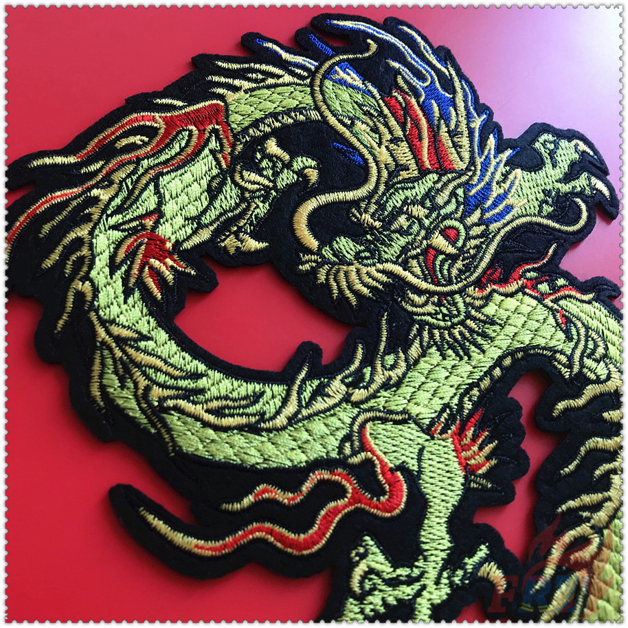 1 Miếng vá quần áo hình rồng phong cách Trung Hoa