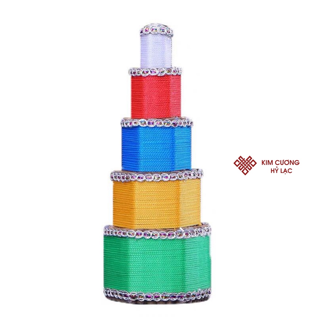 Tháp Hương Tây Tạng Cúng Dường Mật Tông [Kim Cương Hỷ Lạc] 5 Tầng