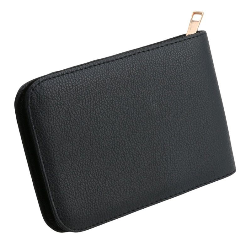 Túi da chia 12 ngăn đựng bút tiện lợi