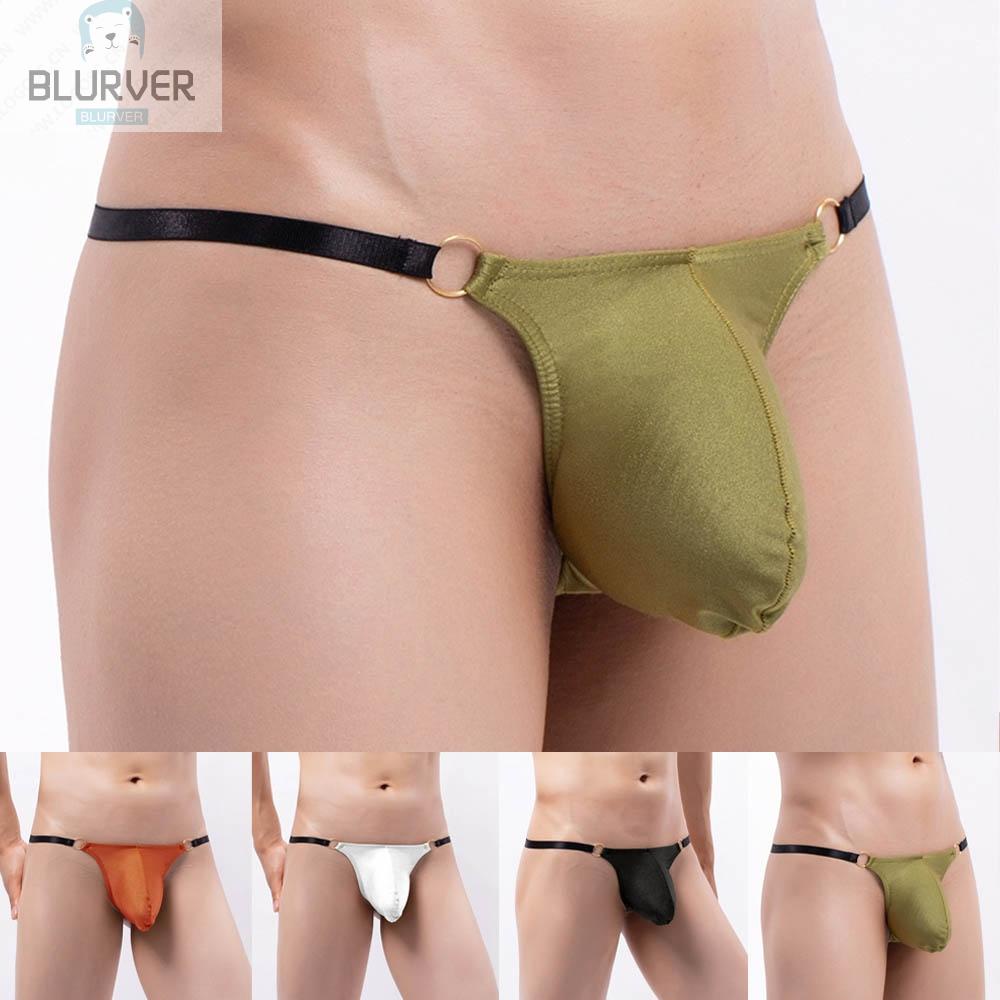 BLURVER~Mens Underwear Briefs Sexy Striped Underpants S~XL Breathable G-string#blueriver