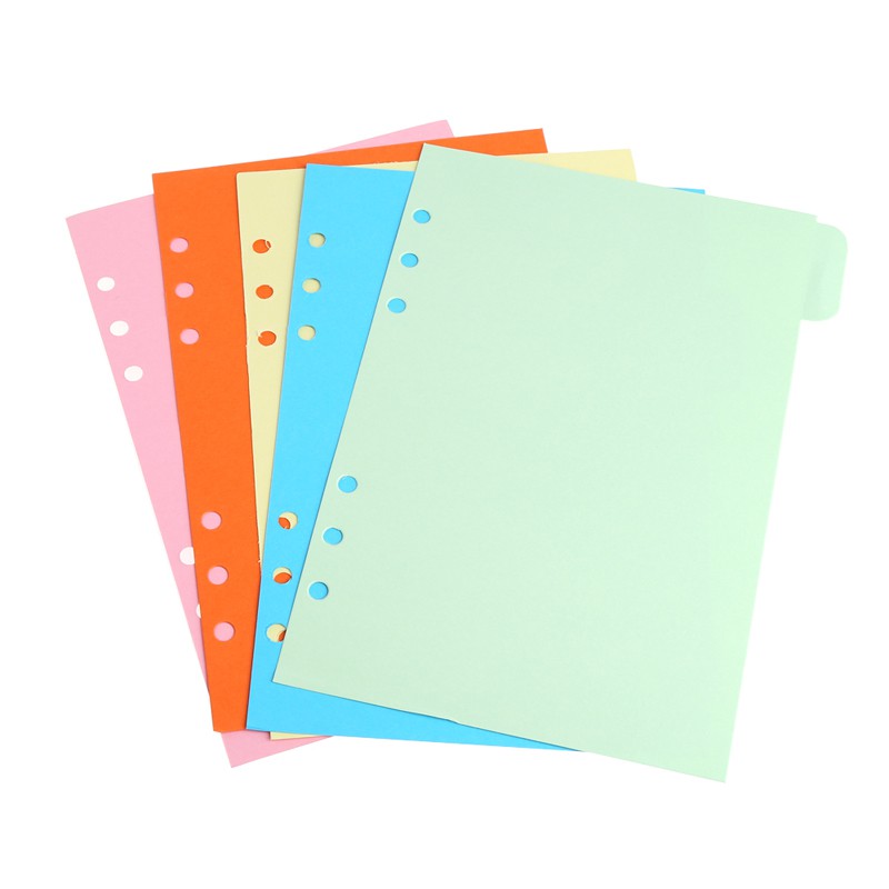 Bộ 5 Tờ Giấy 6 Lỗ Khổ A5 A6