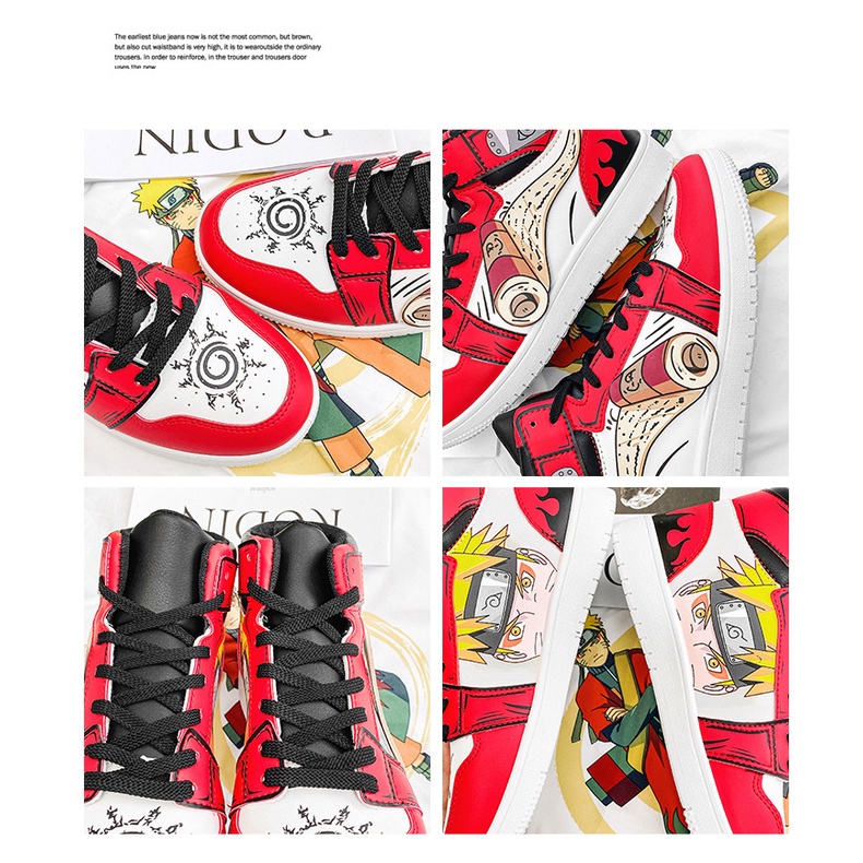 Giày Thể Thao Thoáng Khí In Họa Tiết Hoạt Hình Naruto Uzumaki Naruto Madara Uchiha Sasuke Thời Trang Mùa Hè Cho Bé Trai