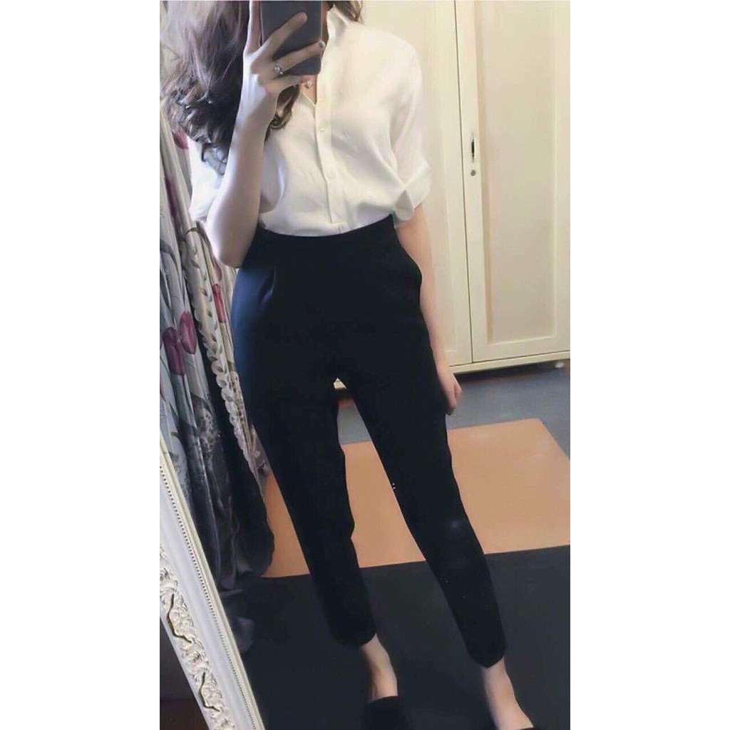 Quần tây cực chất vải tuyết mưa dày đẹp N10110