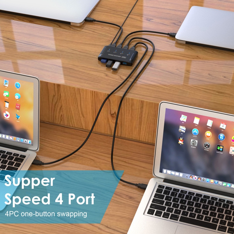 Đầu Chia Cổng USB 3.0 Thành 4 Cổng Vào 4 Cổng Ra Tiện Dụng