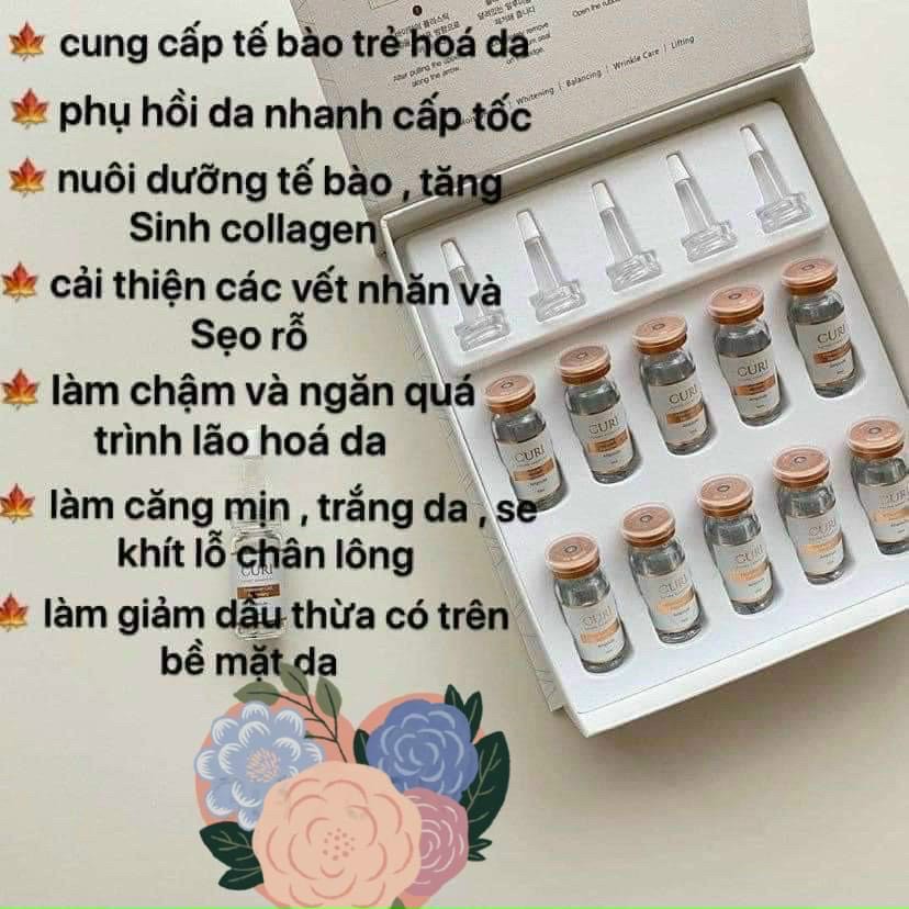 Tách Lẻ - Tế bào gốc Curi phục hồi da siêu căng bóng, trắng sáng, mờ thâm