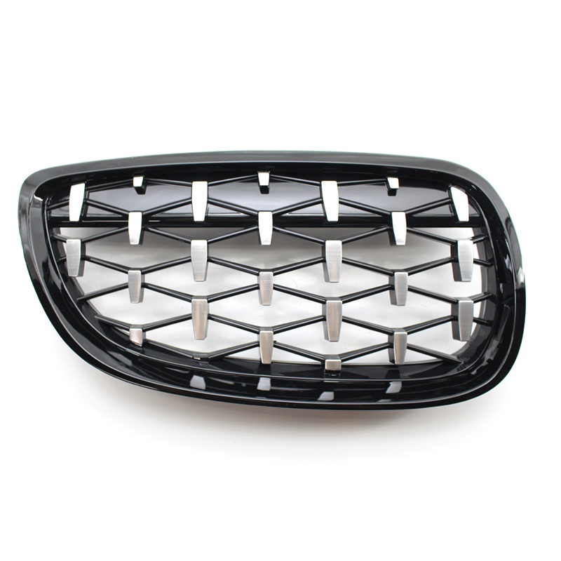 Nướng thận trước, Nắp trước Lưới tản nhiệt kim cương Nướng sao băng cho BMW 3 Dòng E92 E93 Coupe 2006-2010 Màu đen bóng