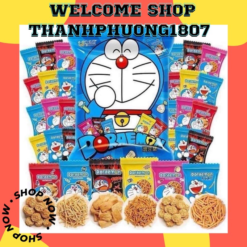 MÃ MỚI SNACK BIM BIM DOREAMON SIÊU TO Tận 30-36 Gói Nhỏ