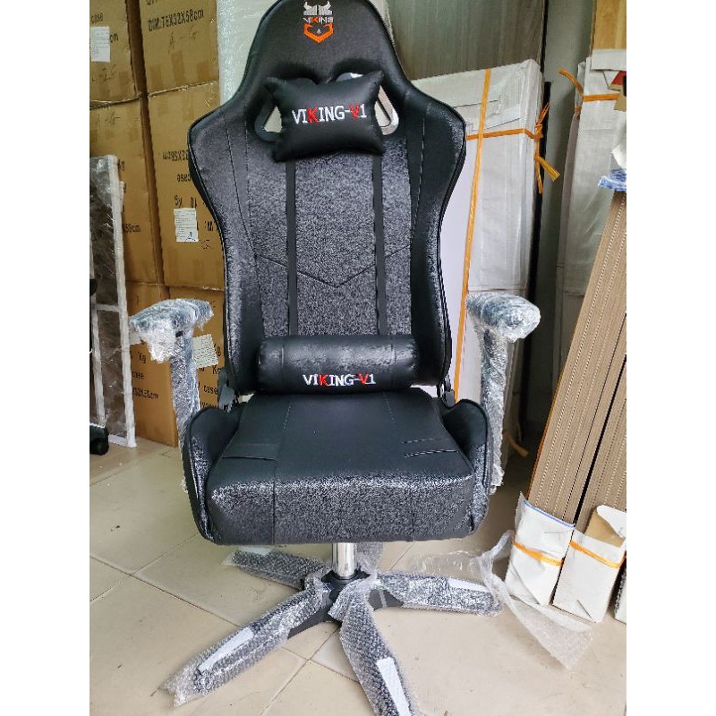 Ghế gaming, chơi game cao cấp V1 da Pu dày dặn, nệm dày êm ái. | BigBuy360 - bigbuy360.vn