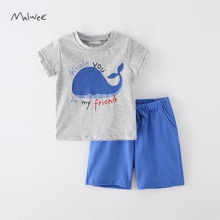Bộ bé trai Little Maven thun cotton
