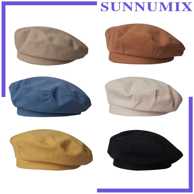 Mũ Nồi Cotton Nhẹ Màu Sắc Đơn Giản Cổ Điển Cho Nữ