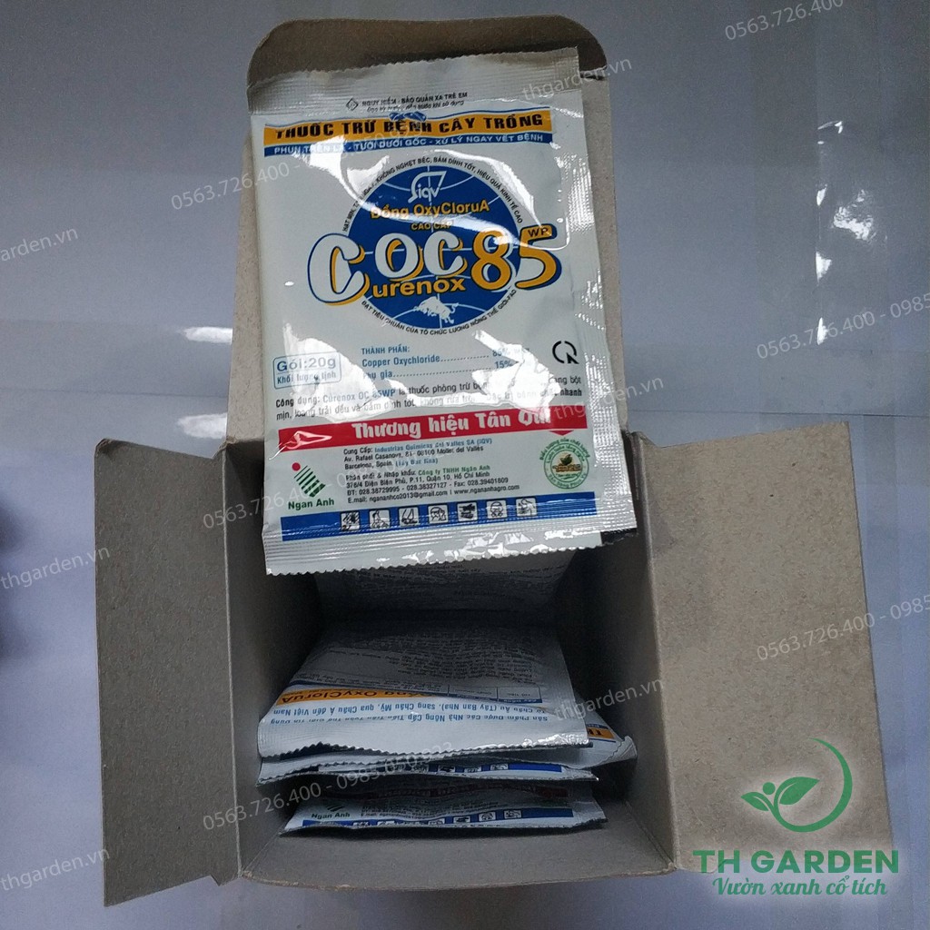 Sản Phẩm Phòng Trừ Nấm Bệnh Thuốc Coc85 (Curenox OC 85WP)  - Thuốc Coc 85 trị nấm bệnh cao cấp phòng trừ bệnh chết nhanh