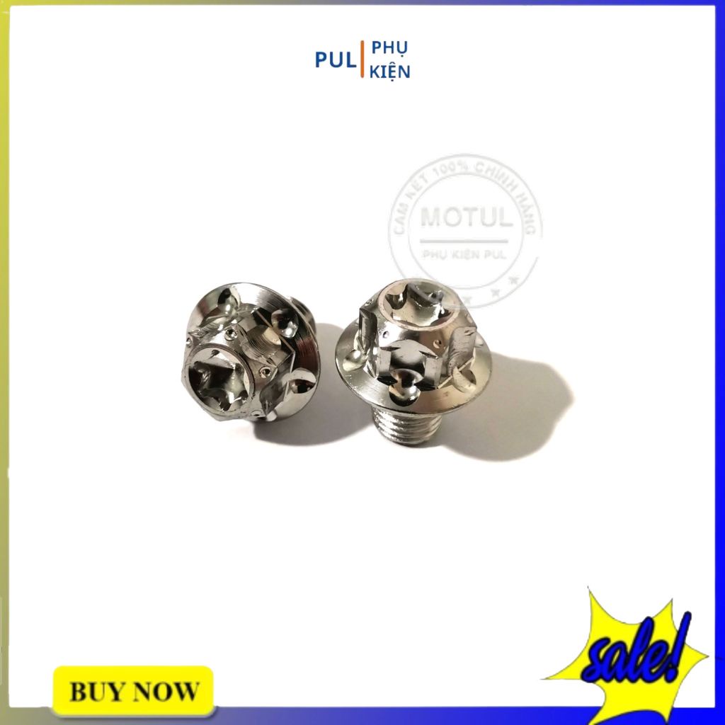 Ốc salaya gắn chân gương 10li15 inox 304 bền đẹp trang trí cho xe Wave SH Airblade Vario Winner X Sirius...