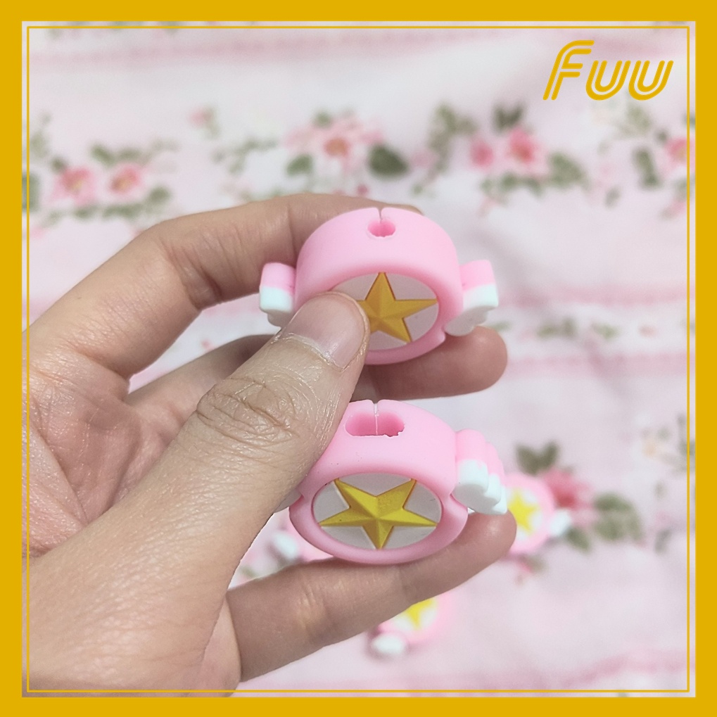 Nút bảo vệ đầu cáp sạc, tai nghe Sakura Thủ Lĩnh Thẻ Bài  mẫu 3