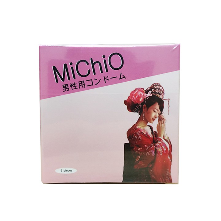 Bao cao su Gân gai siêu mỏng Michio Nhật Bản - hộp 3 chiếc