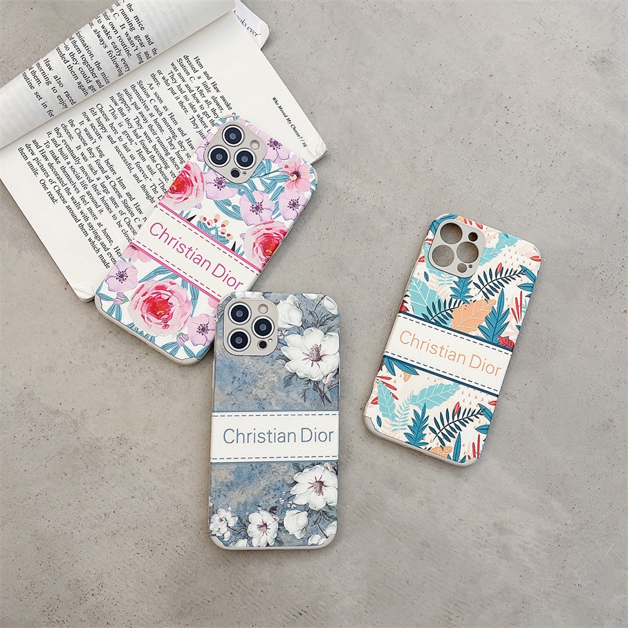 Ốp điện thoại TPU in họa tiết hoa sơn dầu dễ thương cho For iPhone 13 12 11 Pro Max Se 2020 Xr X 7 8 Plus