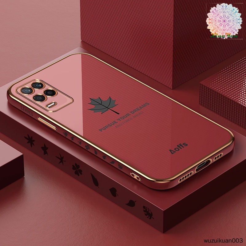 Ốp Điện Thoại Mềm Họa Tiết Lá Phong Cho OPPO Realme C15 C25 C12 C11 2021 Realme5 5i 6i C3 5s Realme7i C17 C20 C11 2020 8 8pro