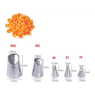 Đuôi bắt bông kem hoa cúc đúc