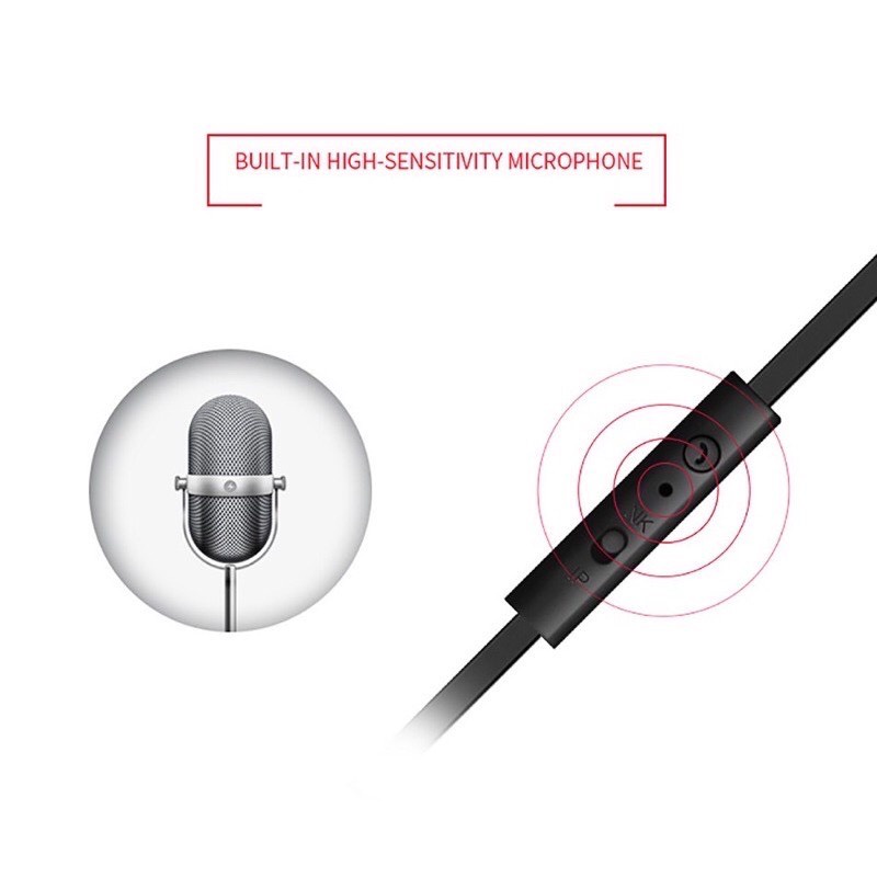 Tai nghe ip sendem chân 3.5 mm V11 tai chống ồn bịt nút cao su.