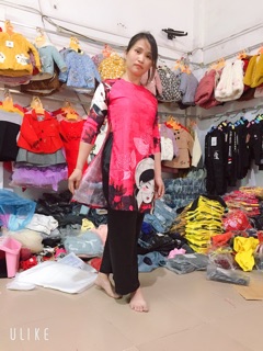 Sét áo dài cô tấm mẹ bé