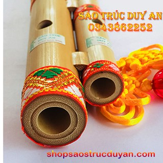 Sáo mèo - sáo mèo kép cuốn vải thổ cẩm