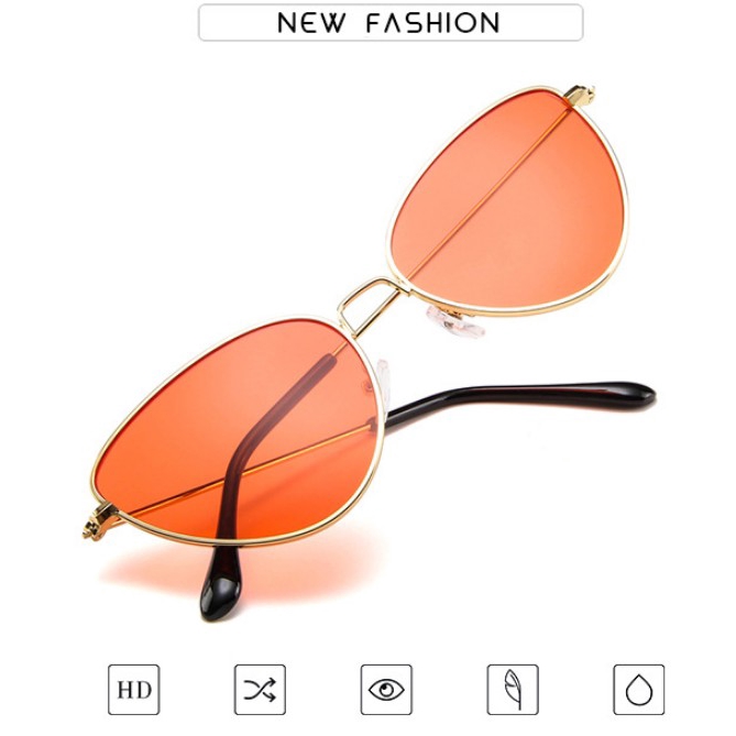 [Mã FAMAYFA giảm 10K đơn 50K] Kính râm gọng kim loại nhiều màu phong cách retro | BigBuy360 - bigbuy360.vn