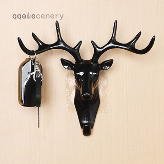 Móc Treo Chìa Khóa Gắn Tường Hình Đầu Hươu Thiết Kế Độc Đáo Phong Cách Mỹ Mới