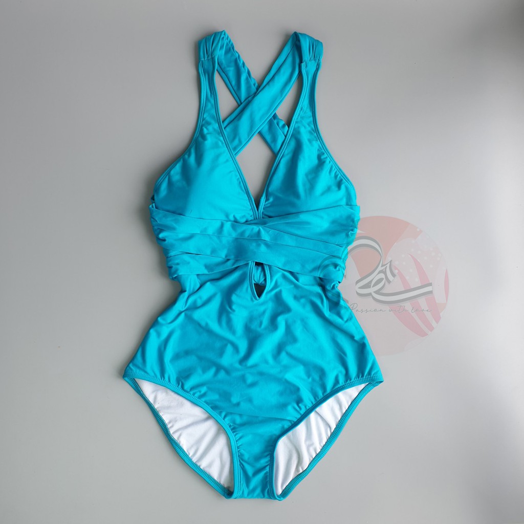 Bộ bơi một mảnh liền thân cut nhấn eo xuất khẩu Mỹ