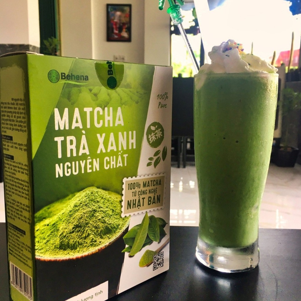 Bột trà xanh Matcha nguyên chất Behena - Mát Gan, Giảm Mụn