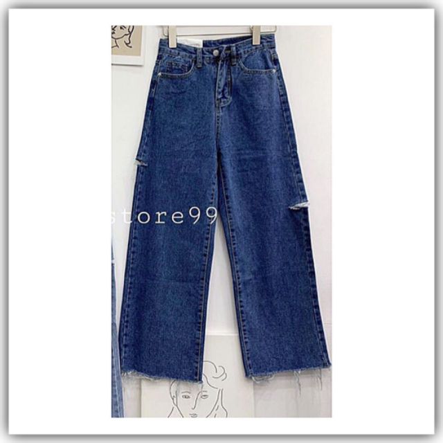 QUẦN ỐNG RỘNG TUA LAI SIZE ĐẠI KHÔNG GIẢN SIZE 30-35