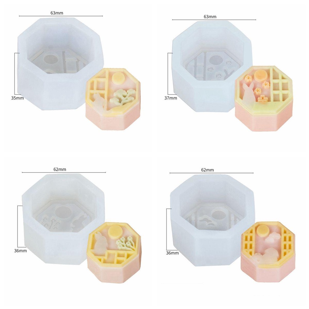 LLOYD Khuôn Cắt Bánh Quy Bằng Silicone Hình Thỏ Và Đậu Xanh Dễ Thương