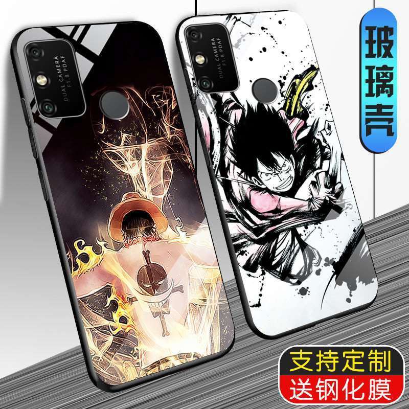 Vỏ điện thoại di động Huawei。 Huawei glory play 9A mobile phone shell glass tide men's anime new glory play 9A anti-fall network red mobile phone set