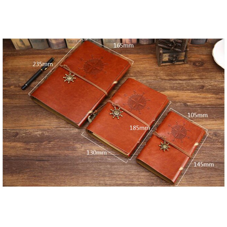 Sổ Tay Bìa Còng MILASO Bìa Da Mềm Phong Cách Vintage Giấy Kraft SN-001044
