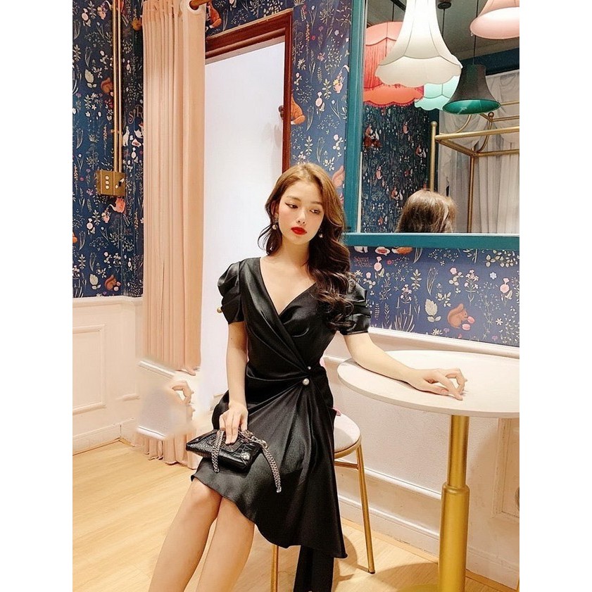 ĐẦM LỤA ĐI TIỆC SANG TRỌNG HÀNG THIẾT KẾ CAO CẤP  (CÓ ẢNH THẬT - CÓ SIZE ĐẠI)