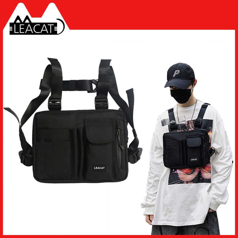 Túi đeo trước ngực LEACAT thời trang đường phố phong cách chiến thuật thể thao hip hop có thể điều chỉnh kích thước | BigBuy360 - bigbuy360.vn