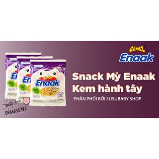 Combo 12 gói lẻ Mì Snack Kem Chua Hành Tây Gemez Enaak 30gram/ tím