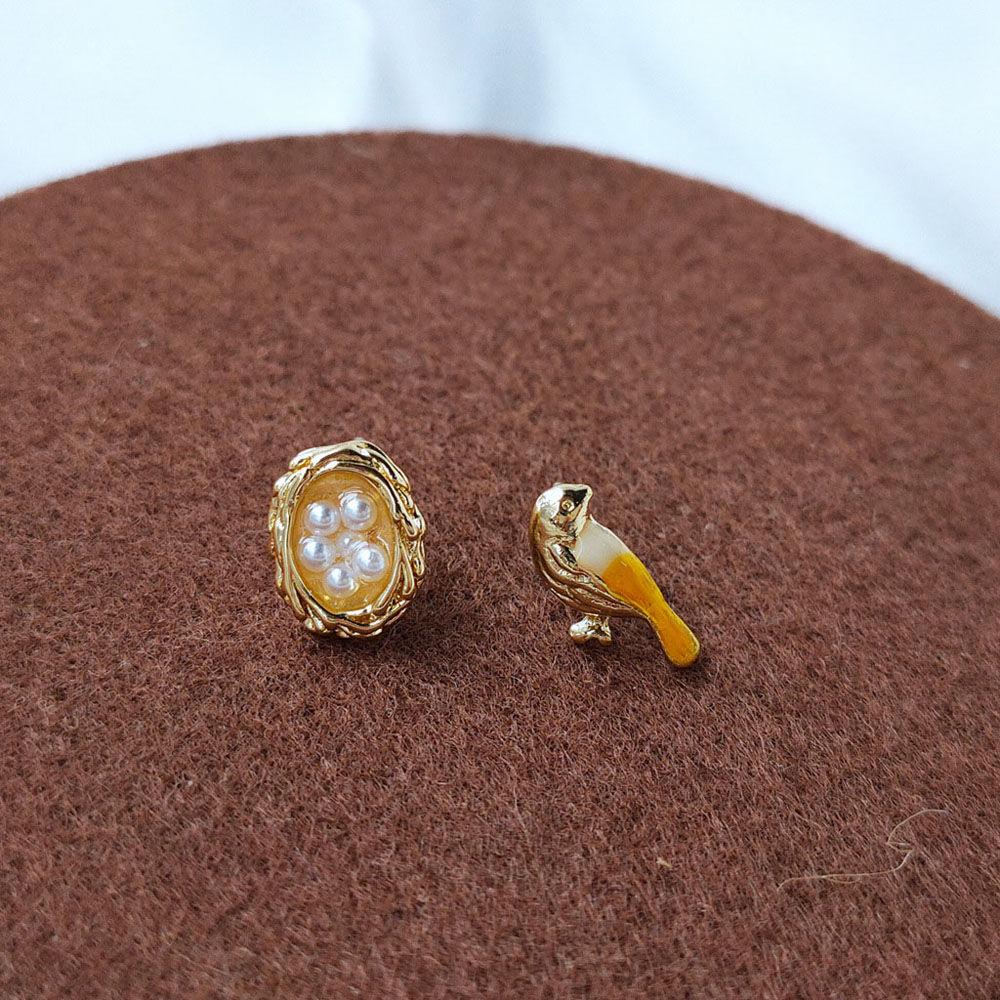 Bông Tai Bạc 925 Hình Trứng Ốp La Đáng Yêu Xinh Xắn Cho Nữ