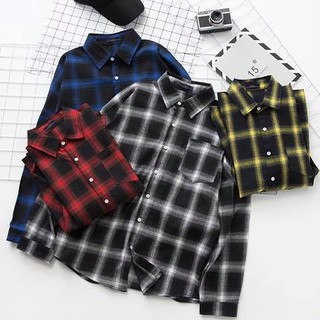 Sơ mi Flannel màu đen vàng