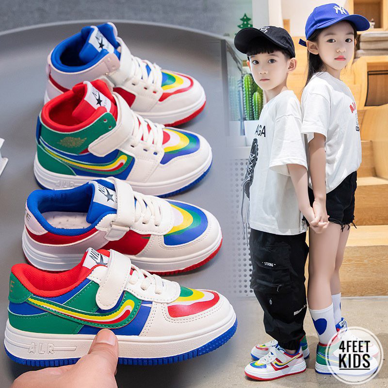 Giày Thể Thao LowTop Rainbow  cho bé trai bé gái từ 4-12 tuổi Phong Cách Âu Mỹ Tự Do, để con trẻ tự tin thể hiện cá tính