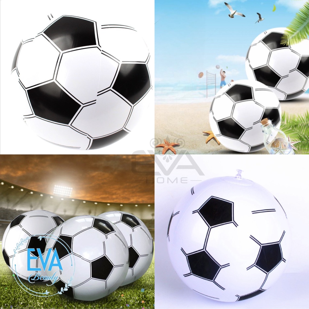 Đồ chơi Banh Bơm Hơi / Bóng Bơm Hơi Cho Trẻ Em Đá Banh Và Chơi Dưới Nước Bãi Biển 30 Cm Kèm Bơm Tay Tiện Lợi