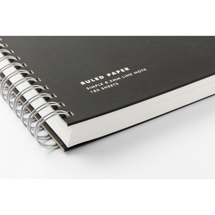 Sổ Tay ARTBOX Hàn Quốc Bìa Màu Đen Đóng Gáy Lò Xo Có Dòng Kẻ