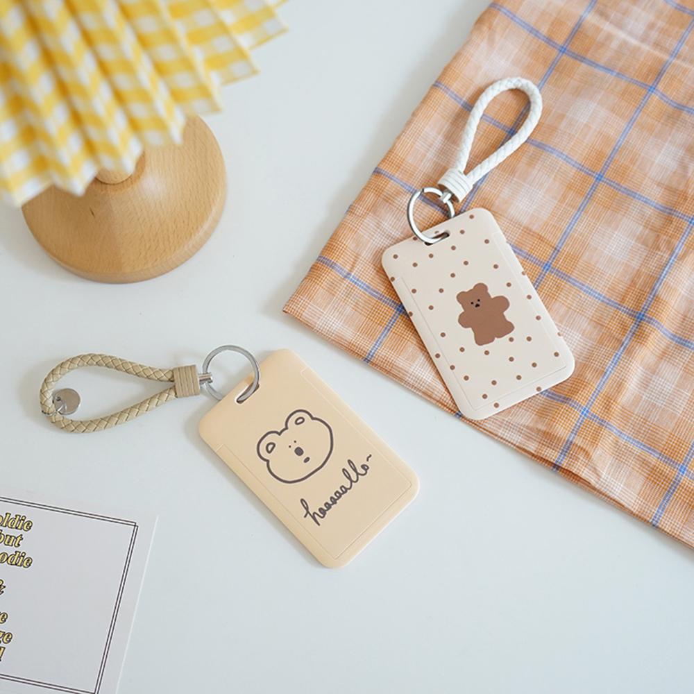 Ví Đựng Thẻ Xe Buýt Kèm Móc Khóa Tiện Lợi Giá Đỡ