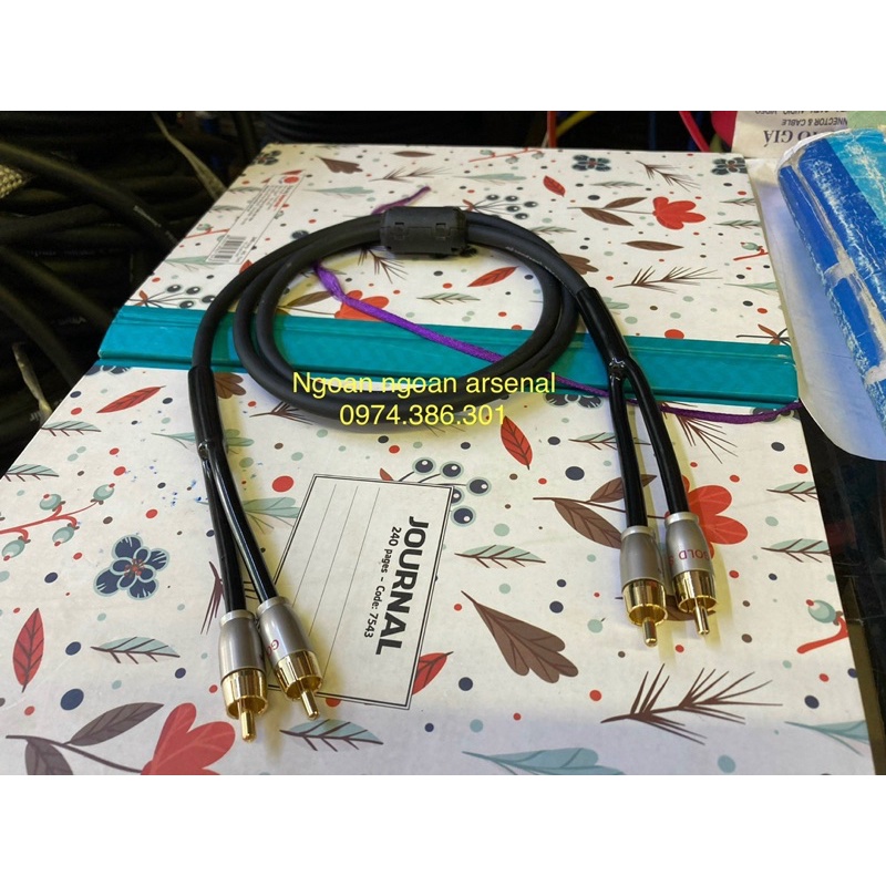 Dây tín hiệu AV, hoa sen, RCA hàng Diy nhập khẩu chất lượng