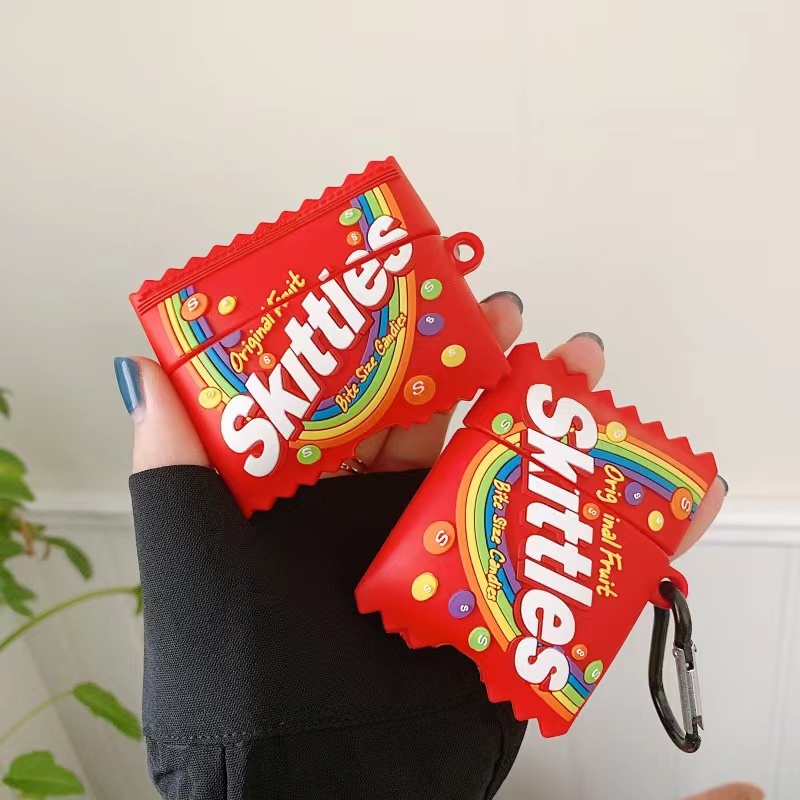 Vỏ Bảo Vệ Hộp Sạc Tai Nghe Airpods 1 2 pro 3 2021 gen3 Bằng Silicon Tpu Hình Thức Ăn Kẹo 3D Dễ Thương