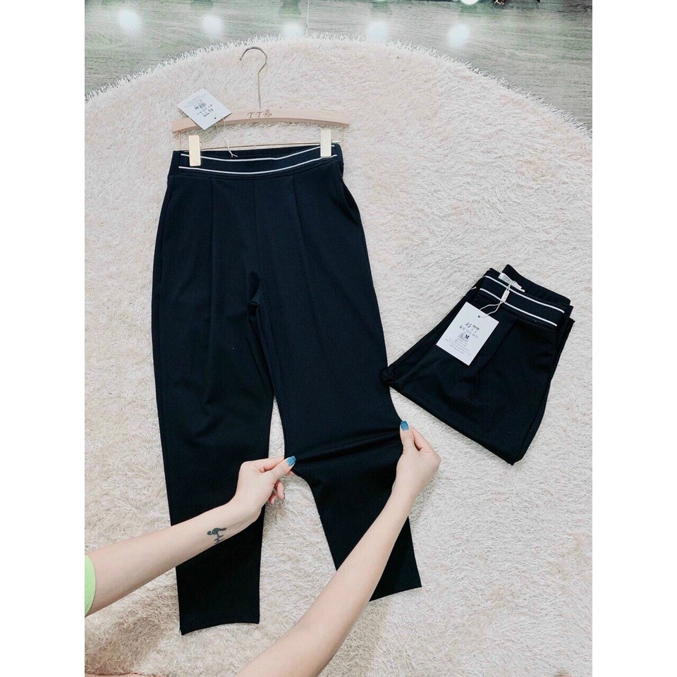 Quần tây nữ đi học đẹp lưng cao DOLOXI cạp liền chun sau co giãn Hàn Quốc Q617