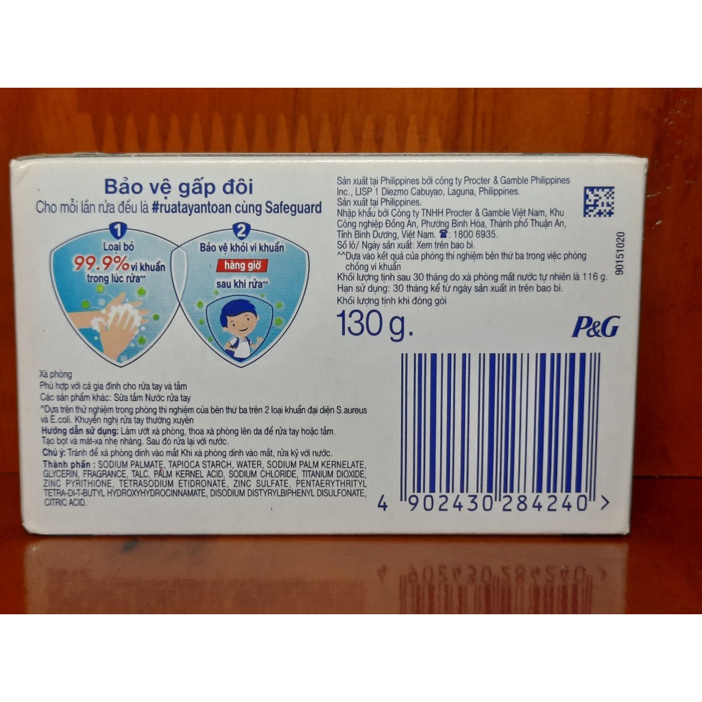 Xà phòng cục SAFEGUARD 130g - BACH HOA HV