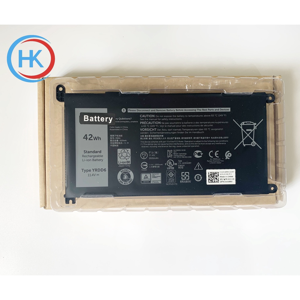 Combo Pin Laptop Cho Máy Dell Chuẩn Zin Cell Chất Lượng Hàng Loại 1